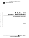 Embedded SDK (Software Development Kit)
