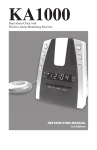 Krown Dual Alarm Clock with Alerting System User Manual ()