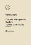 the Content Management System user manual