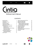 Cintiq Software User`s Manual
