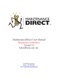 MaintenanceDirect User Manual Requester Guidelines