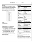 Genius 115VAC 16-Ckt Input Block datasheet, GFK