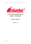 HK-8102D User`s manual - HighTek Interface Converter