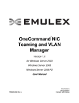 OneCommand NIC Teaming and VLAN Manager User Manual