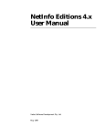 NetInfo Editions 4.x User Manual