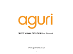 Aguri Speed Vision DX20 DVR User Manual