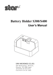 Battery Holder S300/S400 User`s Manual - STAR