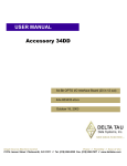 ^1 USER MANUAL ^2 Accessory 34DD