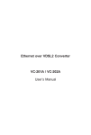 Ethernet over VDSL2 Converter VC-201A / VC