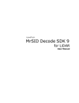 MrSID Decode SDK 9 for LiDAR User Manual