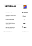 User Manual in Acrobat pdf form.