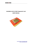 SLDC008 LCD PCI POST Diagnostic Card USER MANUAL