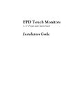 FPD Touch Monitors Installation Guide