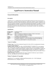 AquaPreserve User Manual - MultiTarget Pharmaceuticals