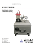 Whisperator manual - Wells Johnson Company