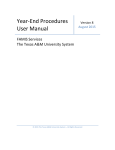 Year-End Procedures User Manual