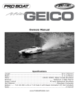 Owners Manual - Pro Boat Models