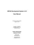 SR192 Development System v3.0 User Manual