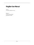 RingStor User Manual - RingStor, provider for cloud based data