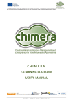chimera e-learning platform user`s manual - ADAM