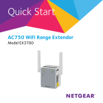 AC750 WiFi Range Extender Model EX3700 Quick Start