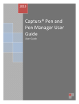 Capturx® Pen and Pen Manager User Guide