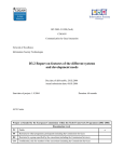 D3.2 Report on features of the different systems and