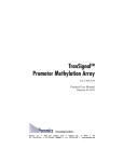 TranSignalTM Promoter Methylation Array