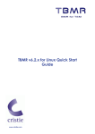 TBMR v6.2.x for Linux Quick Start Guide