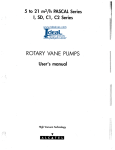 Alcatel SD, C1, C2, Rotary Vane Pumps, Users Manual
