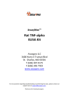 Rat Tumor Necrosis Factor-alpha (TNF-alpha) ELISA Kit