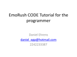 EmoRush CODE Tutorial for the programmer