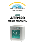 Acroprint ATR120 Electronic Time Clock (beige) User Manual