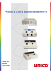 Spectrophotometers S1000, S1100, S1200, S2100 Series