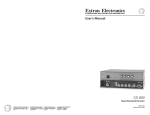 CD 800 - Extron Electronics