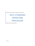 hplc standard operating procedure