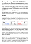 Fairhaven Micro Vario User Manual