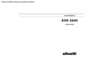 PREVIEW the Olivetti ECR-5800 instruction programming manual