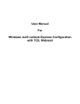 User Manual For Windows mail/ outlook Express