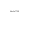IRIX™ Device Driver Programmer`s Guide