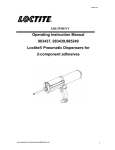 Operating Instruction Manual 983437, 983439,985249 Loctite