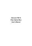 OlenCom Electronics. FM-16-9 Fiber Optical Mux UserManual