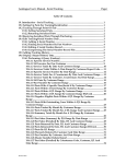 Autologue User`s Manual - Serial Tracking Page i Table Of Contents
