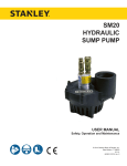 SM20 User Manual - Stanley Hydraulic Tools
