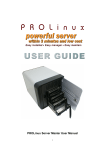 PROLinux Server Master安裝說明手冊