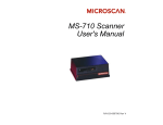 MS-710 Scanner User`s Manual
