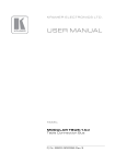 USER MANUAL - Conference Room AV