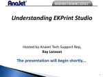 Understanding EKPrint Studio