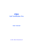 PBX Call Tarifficator Pro User Manual (in English)