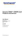 Genome-CRISP™ CRISPR-Cas9 Products and Services User Manual
